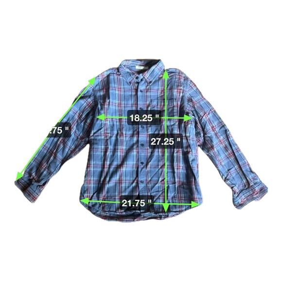 LL Bean Plaid Flannel Shirt 228061 Traditional Fit Men’s Large - Picture 3 of 5